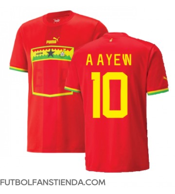 Ghana Andre Ayew #10 Segunda Equipación Mundial 2022 Manga Corta